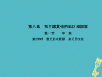 人教版七年级地理下册第8章第1节 中东第2学时匮乏的水资源多元的文化 课件