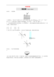 人教版八年级物理上册4.4光的折射 练习题(含答案)
