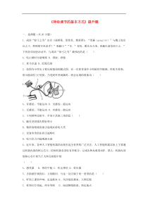 人教版七年级生物下册 第6章第3节 神经调节的基本方式 提升题(含答案)