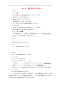 教科版九年级物理下册11.5能源开发与可持续发展 教案