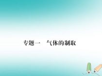 沪教版九年级化学全册专题1气体的制取 习题课件（含答案）
