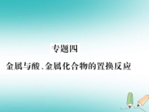 沪教版九年级化学全册专题4金属与酸金属化合物的置换反应 习题课件（含答案）