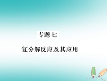 沪教版九年级化学全册专题7复分解反应及其应用 习题课件（含答案）