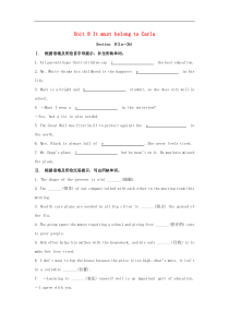 人教版九年级英语全册 Unit 8 It must belong to Carla Section B（1a-2b）习题(含答案)