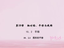 华东师大版七年级数学下册10.2.1图形的平移 习题课件(含答案)