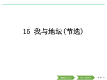 统编版高中语文必修上册课件：15《我与地坛（节选）》