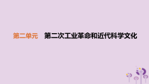 第二单元《第二次工业革命和近代科学文化》单元复习课件-九年级历史下册部编人教版