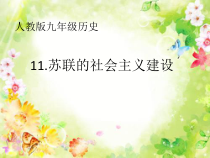第11课《苏联的社会主义建设》课件9-九年级下册历史部编人教版