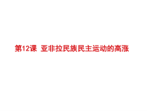 第12课《亚非拉民族民主运动的高涨》PPT课件7-九年级下册历史部编人教版