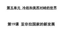 19《亚非拉国家的新发展》优质课PPT课件-九年级下册历史部编人教版