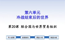 20《联合国与世界贸易组织》精品PPT课件-九年级下册历史部编人教版