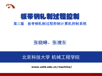 轧制过程控制第四篇板带钢轧制过程控制计算机控制系统解析课件