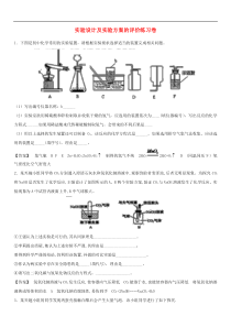中考化学重要知识点《实验设计及实验方的评价》练习卷(含答案)