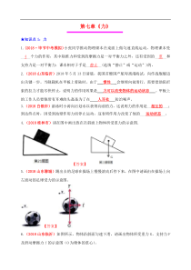 中考物理总复习效果跟踪检测 第7章 力（含答案）