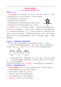 中考物理总复习效果跟踪检测 第9章 压强（含答案）