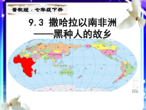 《9.3 撒哈拉以南非洲──黑种人的故乡》PPT课件1-晋教版地理七年级下册