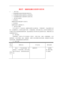 人教版八年级生物上册第5单元第4章 第4节 细菌和真菌在自然界中的作用 教案
