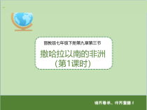 《9.3 撒哈拉以南非洲──黑种人的故乡》PPT课件4-晋教版地理七年级下册