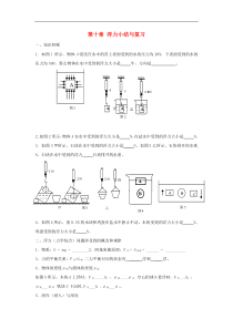 人教版八年级物理下册 第10章浮力小结与复习 学案