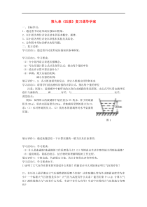 人教版八年级物理下册 第9章压强小结与复习 学案