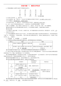人教版九年级化学下册第10单元 实验专题一酸的化学性质 同步测试(含答案)