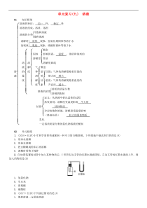 人教版九年级化学下册第9单元 单元复习九溶液 同步测试(含答案)