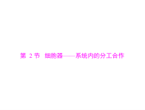 高考生物一轮复习课件：必修1 第3章 第2节 细胞器--系统内的分工合作(含答案)