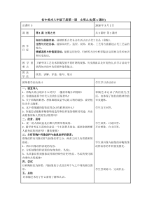 《第1课 文明之光》教学设计1-八年级美术下册湘美版