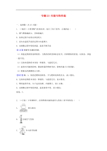 中考物理试题分类汇编 专题23 内能与热传递（含解析）