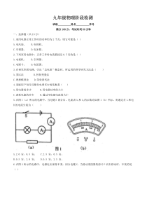 上海市建青实验学校九年级上学期12月物理月考试卷+答案