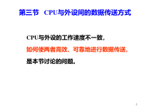 CPU与外设间的数据传送方式课件
