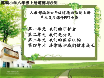 人教部编版六年级道德与法治上册各单元复习课件PPT全套