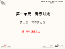 部编版道德与法治七年级下册《男生女生》PPT课件