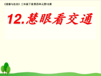 部编版道德与法治三年级下册《慧眼看交通》PPT课件-完美版4