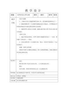 《第二节 世界的人种、语言和宗教》教学设计5-粤人版地理七年级上册