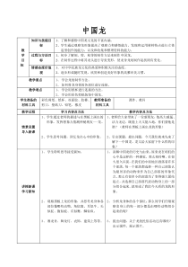 《第11课 中国龙》教学设计1-八年级美术下册辽海版