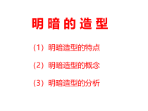《5 明暗的造型》PPT课件3-八年级美术下册岭南版