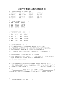 中考语文 三轮冲刺组合练(5套打包，含答案解析，可预览)