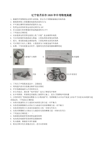 辽宁省丹东市2020年中考物理真题（含答案解析）