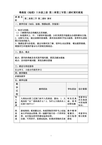 《第三节 河流》教学设计2-粤人版地理八年级上册
