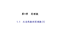 浙教版七年级数学上册：1.1　从自然数到有理数(1)（含答案）