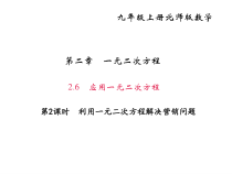 北师大版九年级数学上册课件：2.6 第2课时 利用一元二次方程解决营销问题
