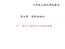北师大版九年级数学上册课件：4.5相似三角形判定定理的证明