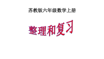 苏教版六年级数学上册整理和复习优质
