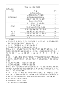 2020版高考历史一轮通史复习试题：第13、14、15讲巩固练_word版含解析