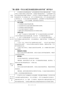 《得天独厚的自然条件》教学设计3-粤人版地理八年级下册