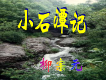 部编版八年级语文下册《小石潭记》课件（定稿）