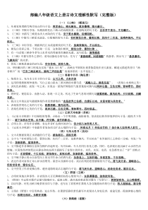 初中部编版八年级上册语文古诗文理解性默写汇总（定稿）