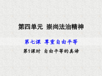 《自由平等的真谛》PPT课件1-统编版八年级下册道德与法治