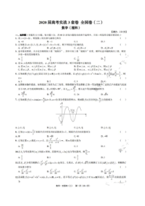 2020届高考实战3套卷全国卷全科试题 数学(理数)卷（含答案解析）